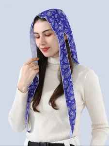 Summer Sun Protection Breathable Print Headscarf, Unisex Outdoor Cycling Sports Bandana, Thin Quick-Dry Long Tail Pirate Hat