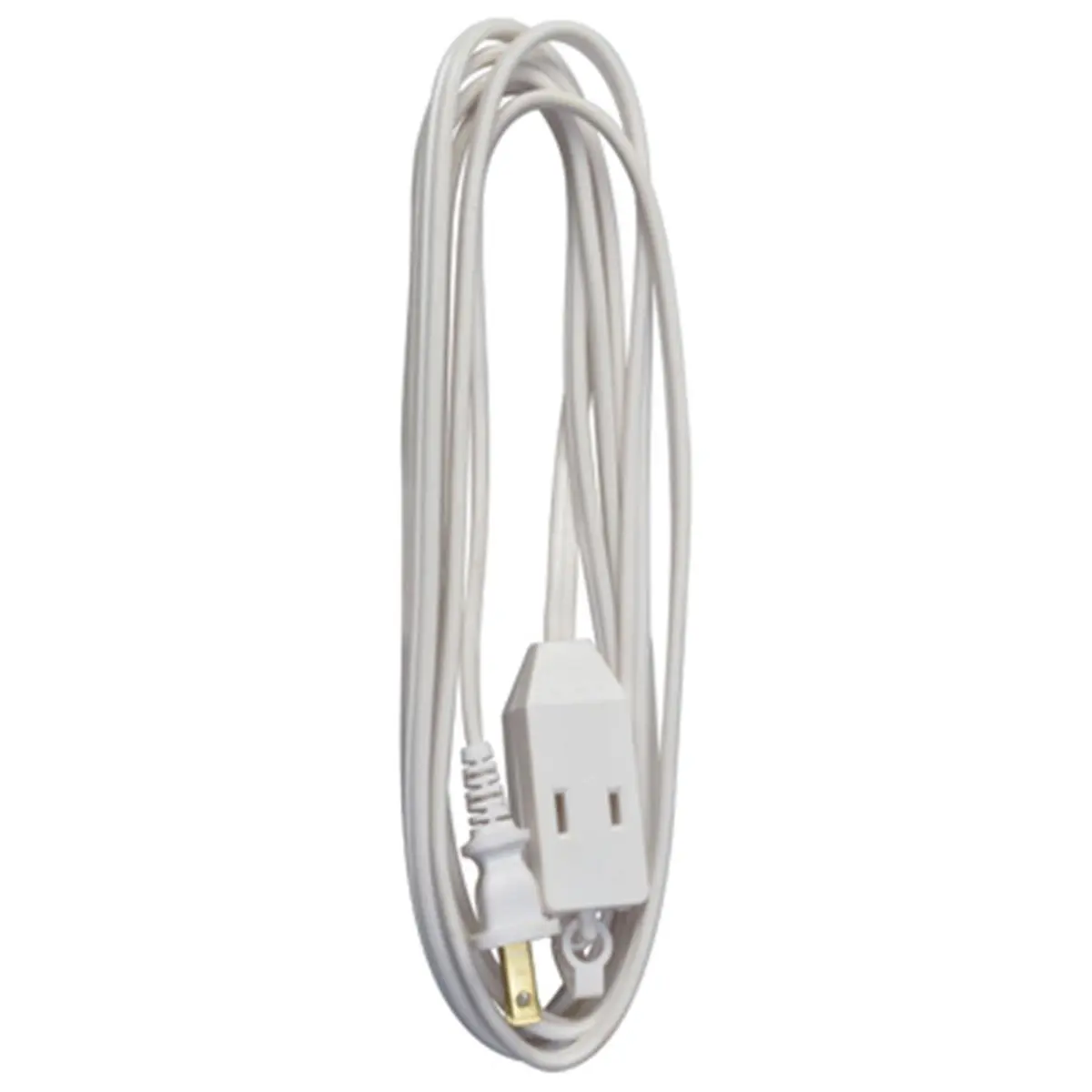 212 MAIN 9 ft White Polarized Cube Tap Extension Cord Tech Accessory - 13A Rating, UL Listed, Vinyl Wire, Safety Covers, 0.4 lbs, 0.19x0.18x0.16 in, 125v Household Electronics Connector, 0.19 X 0.18 X 0.16 In