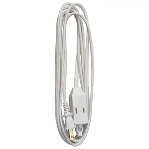 212 MAIN 9 ft. White Polarized Cube Tap Extension Cord Tech Accessory, 13A Rating, UL Listed, Vinyl Wire, Safety Covers, Electronics Connector Accessory, Accessories