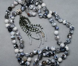 Mala Necklace 108 Jasper beads for Yoga, Buddhist or Hindu practice