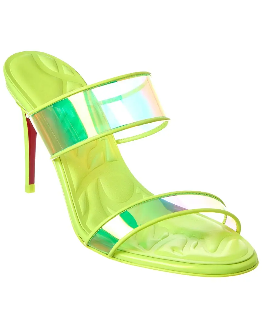 Christian Louboutin Just Loubi 85 Vinyl & Leather Sandal