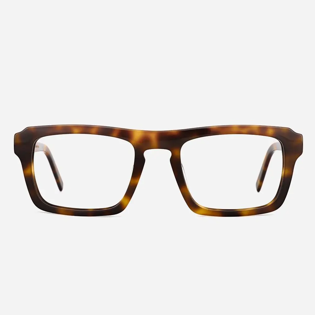 「TIJN-Classic-Nataly」ECO-Acetate Glasses for Women Bold Rectangle Full Rim Frame Distinctive Unisex Style Eyeglasses