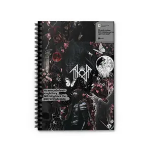 Sleep Token Notebook | Lunar Ritual Aesthetic Notebook | Dark Ambient Writing Journal | Study & Routine Planner | Productivity Helper Tool | School & Office Essentials | Alternative Music Gift | Gift Under $15