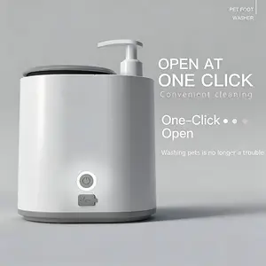 Pet Paw Washer, Automatic Electric Dog Paw Cleaner with Soft Silicone Bristles and USB Charging, Portable Pet Grooming Tool for Dogs and Cats, Suitable for Muddy Paws After Outdoor Walks