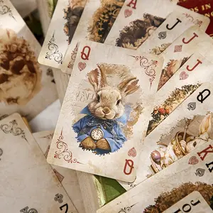 Vintage Poker Cards Blue Core Material Perfect for Party Games Family Gatherings and Fancy Card Games