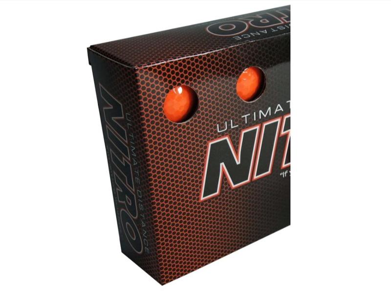 Long Distance High-Durability Golf Balls (15PK) All Levels-Nitro Ultimate Distance Titanium Core High Velocity Great Stop & Sticking ability Golf Balls USGA Approved-Total of 15-Orange