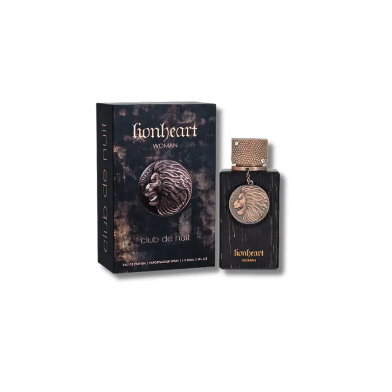 Armaf Lion Heart Women's Eau De Parfum Spray (3.4 FL OZ) - Alcohol-Based EDP Gourmand Aromatic Fragrances for Adults, Creamy Vanilla, Ginger, Lavender, Cocoa Sweetness, Cacao Depth, Cozy Vibe, Lasts Up to 36 Months