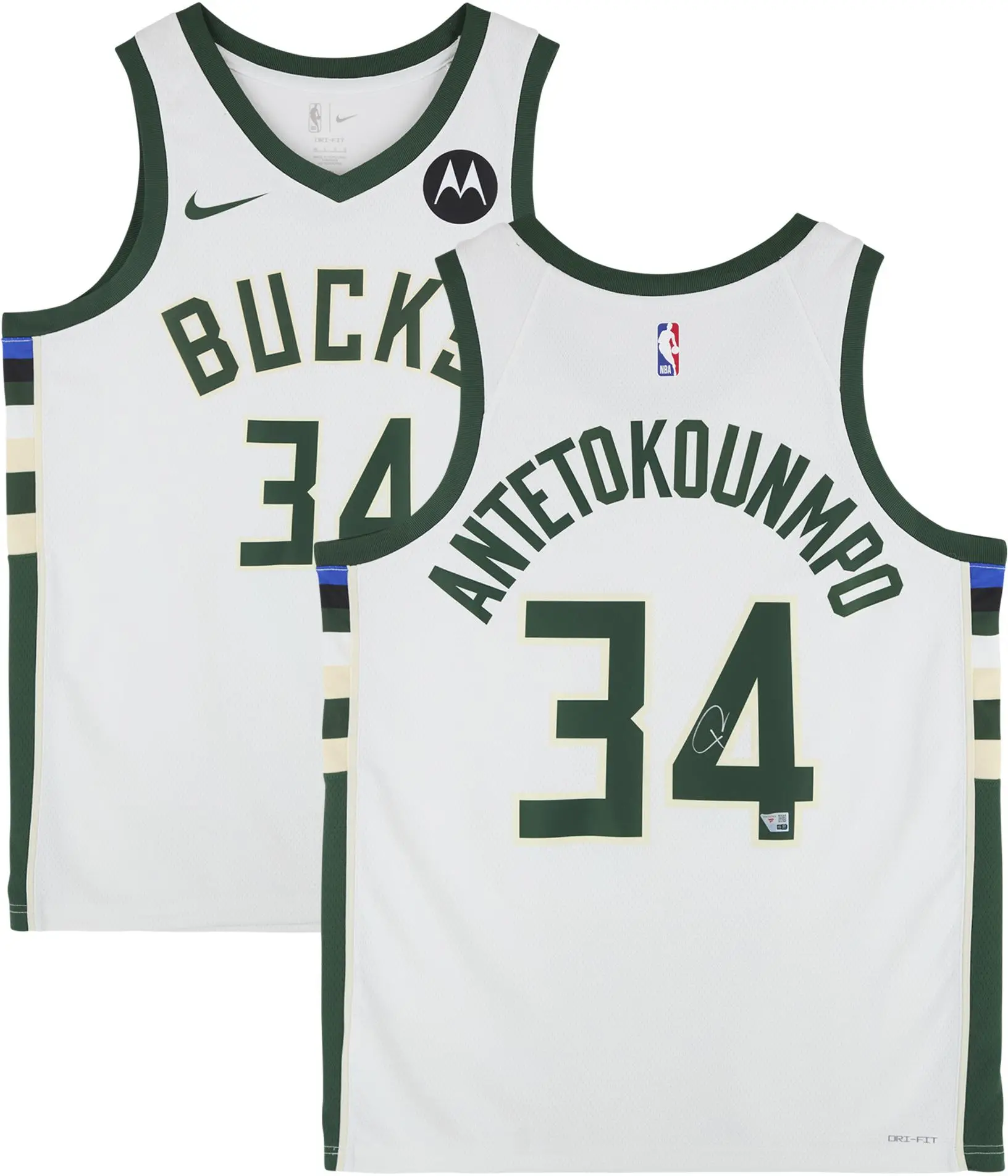 Giannis Antetokounmpo Milwaukee Bucks Autographed Nike White Association Swingman Jersey - Fanatics Authentic Certified