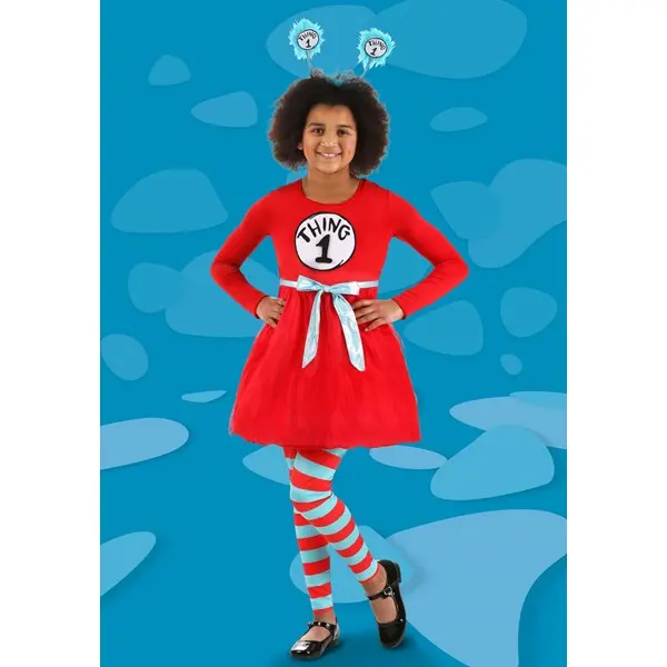 Dr. Seuss Thing 1 & 2 Girls Costume