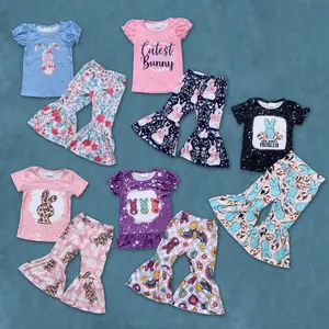 Cute bunny shirt matching bell bottoms Easter clothes
