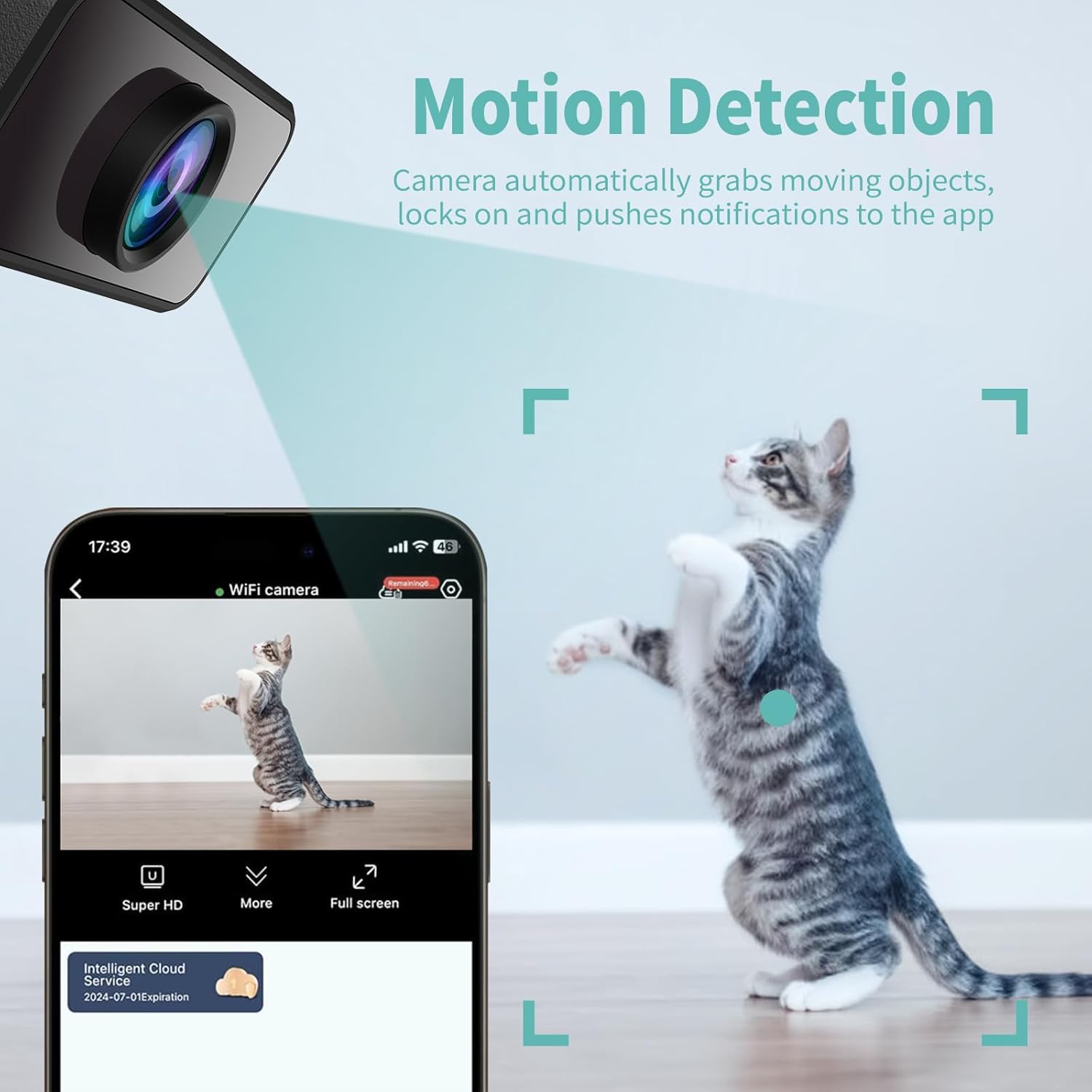 L28 Hidden Mini Security Camera WiFi Wireless Motion Detection Nanny Cam Home Baby Pet Monitor Cloud Storage SD Card Recording Indoor Surveillance Camera with Infrared Night Vision