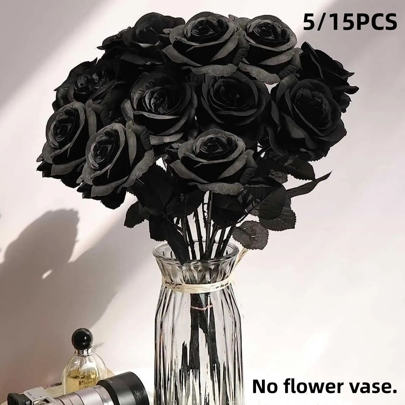 5 High-Quality Artificial Roses, Halloween Home Decor, Wedding Decoration, Valentine's Day Gift, Garden and Bedroom Decor, Artificial Decorative Flowers