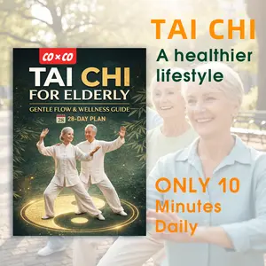 Elderly Tai Chi Beginner's Practice Book -28 Day Simple Tai Chi Plan, 40 pages, suitable for fitness, training, and practice of gentle movements routines, Tai Chi Guide, Tai Chi Gentle Exercise Guide,