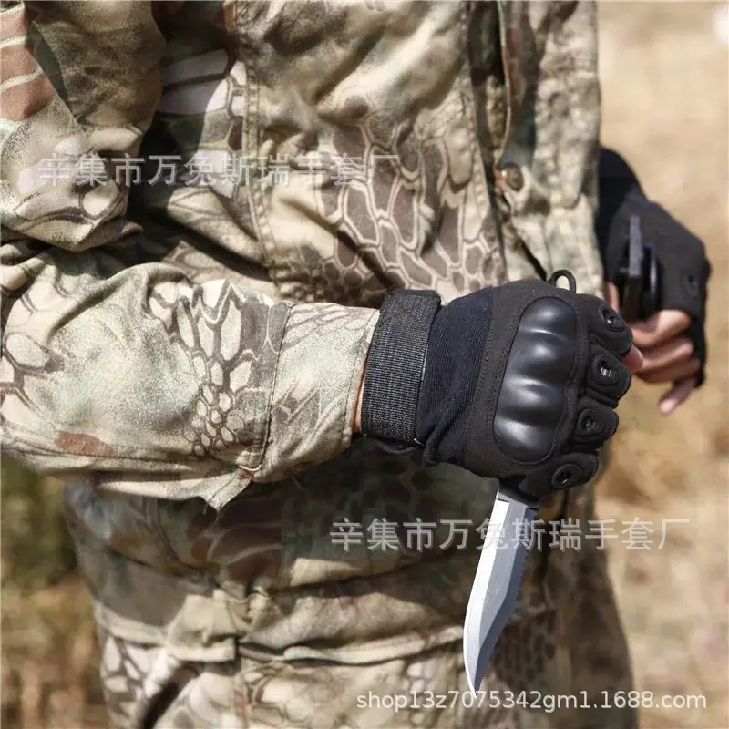 Hard shell half finger black