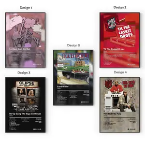 [Sale Up To 40%] [Unframe] Clipse Album Posters, Classic Virginia Hip Hop Wall Art, 2000s Rap Music Aesthetic Decor, Iconic Album Cover Artwork, Gift for Fans