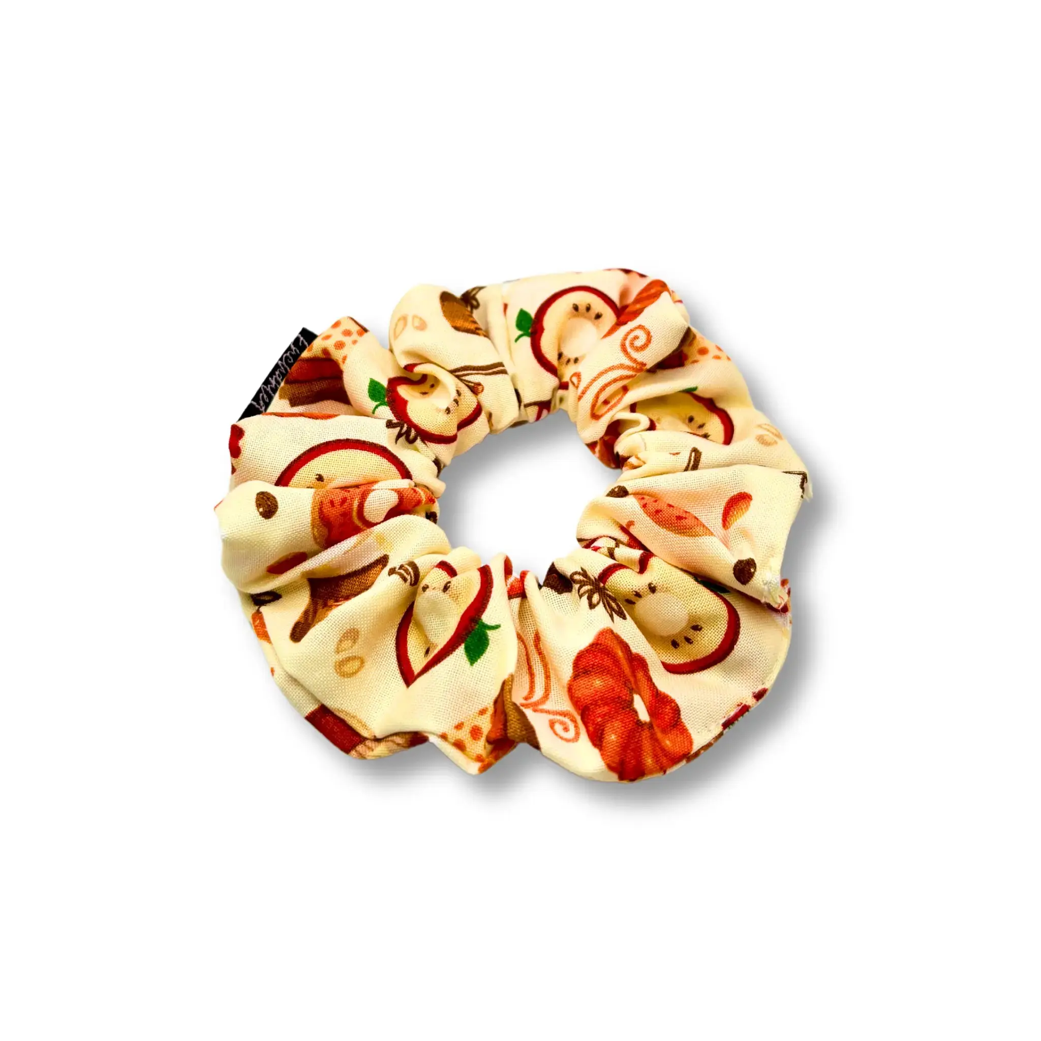 Mini Fall Donuts and Drinks Scrunchie