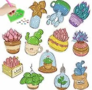 Diamond Painting Stickers Succulents