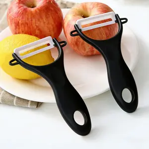 Kitchen Gadget Must-Have: 2-Pack Ceramic Vegetable Peelers - Y-Peeler for Smooth Peeling, No More Sticky Residue, Kitchenware