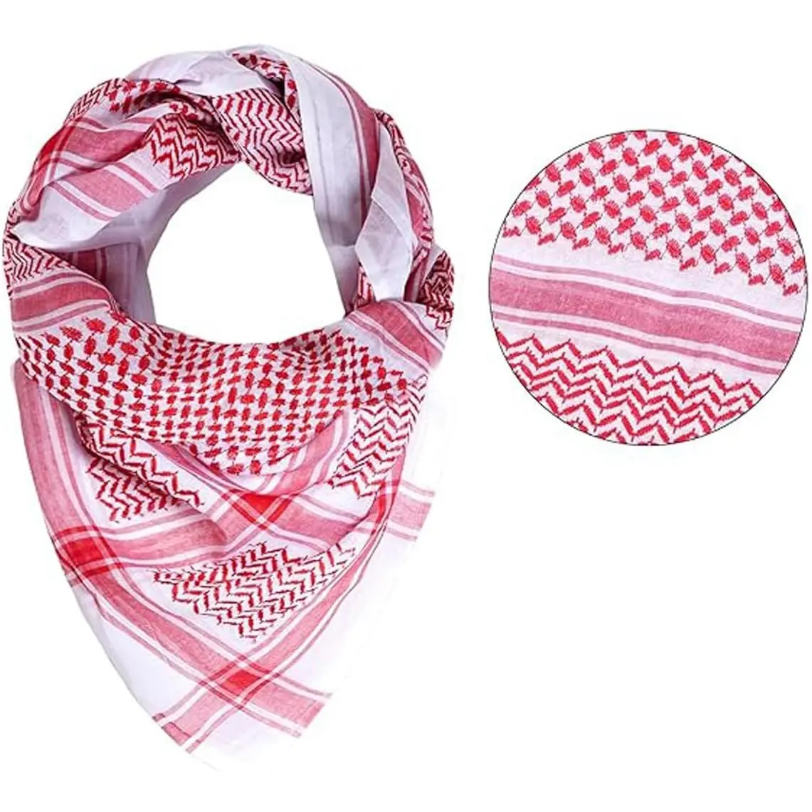 Arab Shemagh Tactical Desert Keffiyeh Head Scarf Arabic Turban Neck Headwear Wrap Arab Muslim Costume for Men