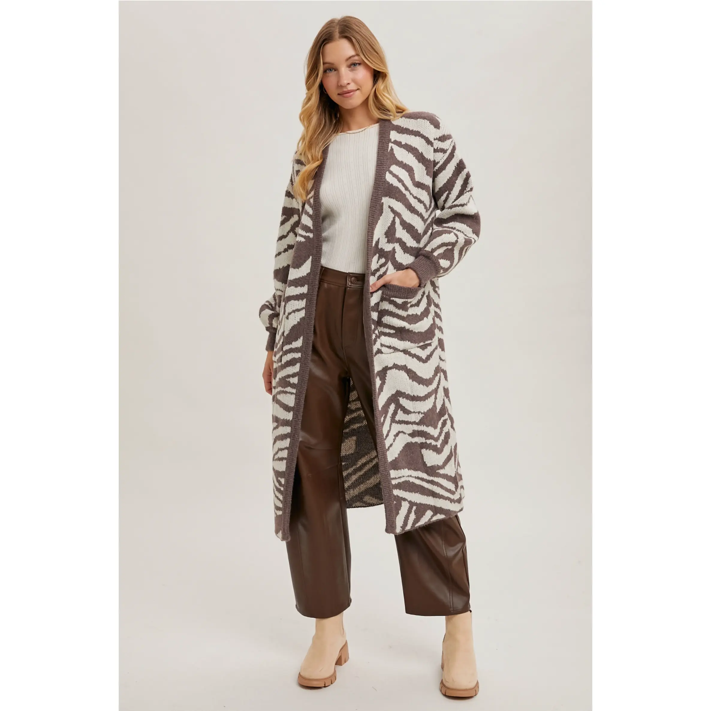 Sahara Zebra Cardigan