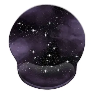 Ergonomic Wrist Rest Mouse Pad, Dreamy Starry Sky Design, Gaming Mouse Pads, Universal Mouse Pad, Suitable for Desktop Computers, Office, Gaming, Home, School, Office Use