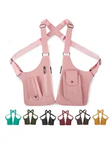 Vest bag men's bag  vintage backpack sports casual crossbody bag new vest backpack fashion chest bag Zipper Fanny Pack