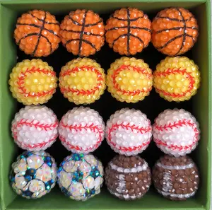 Ltty(8481)gc.Ltty--P33-20mm Sports Ball Printed Resin Diamond Beads 1pcs per bag16.99（20bags）30.99（40bags）43.99（60bags）70.99（100bags）111.99（160bags）