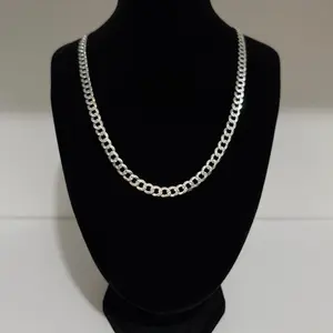 925 silver double-sided Cuban chain 6.1mm