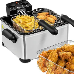 Costway 2-Sided Deeper Fryer for Perfect Fries Costway 2-Sided Deeper Fryer for Perfect Fries