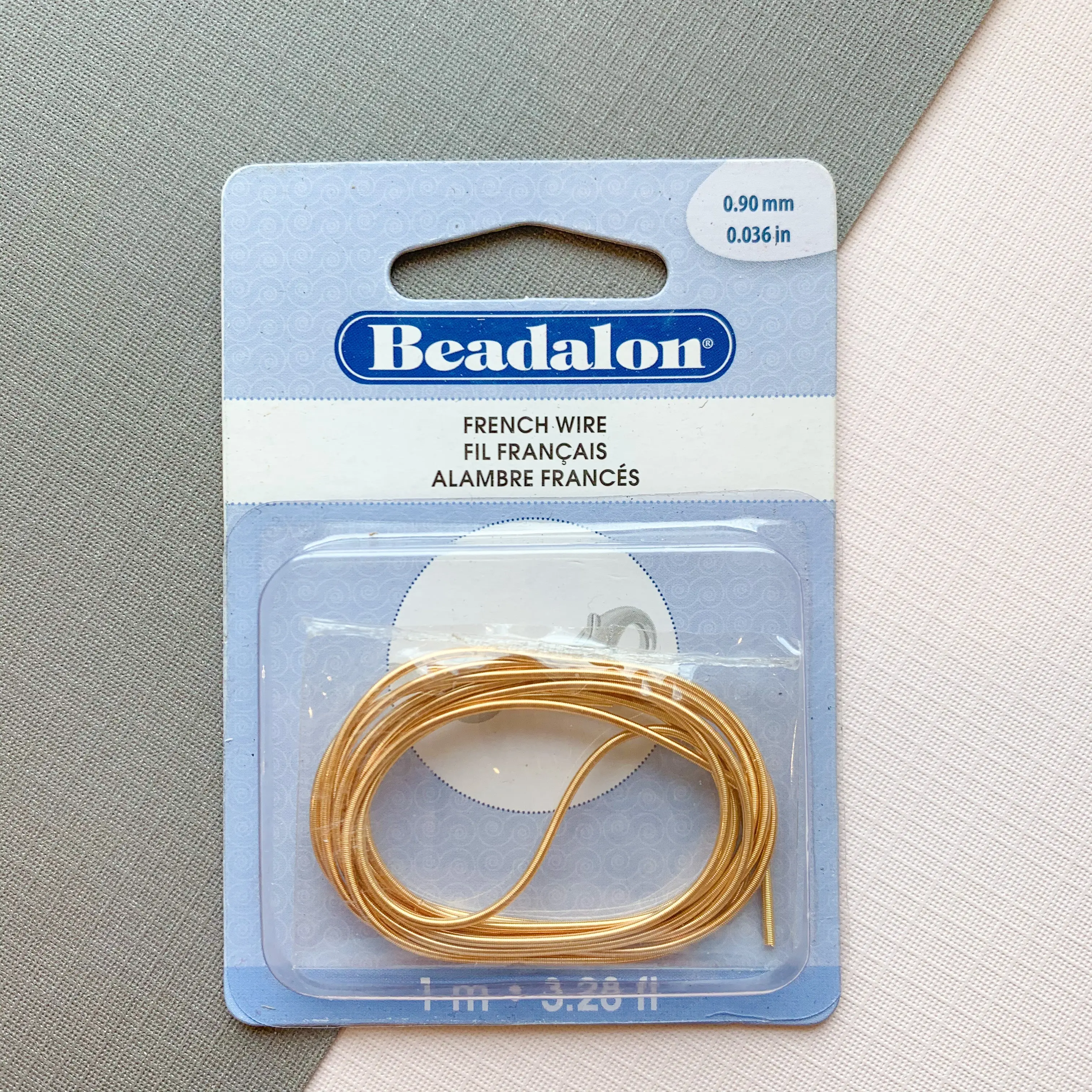 .9mm Gold French Wire