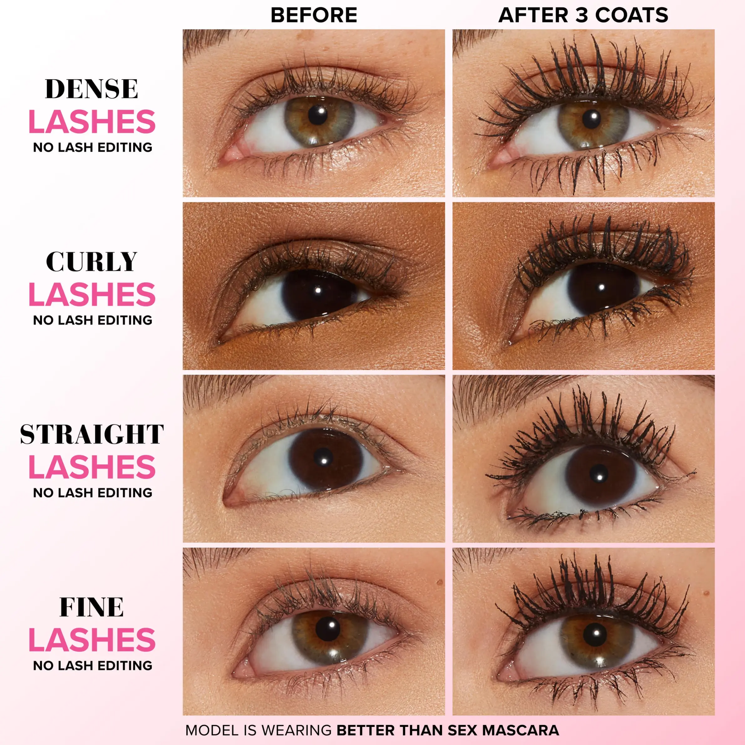 Too Faced Icons Set - Better Than Mascara, Lip Injection Maximum