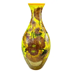 3D Puzzle Vase DIY Living Room Ornament Flower Arrangement Home Decoration Birthday Christmas Gift