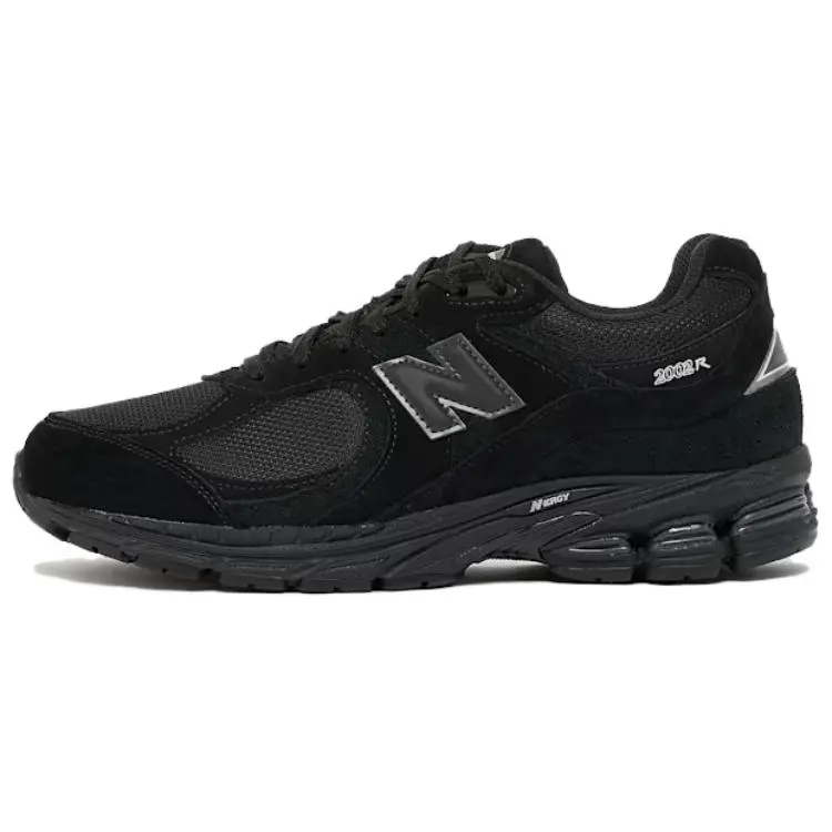 New Balance 2002R 'Black Metallic' Men's/Women's Running Shoes - Mesh Upper, Metallic Finish, Cushioned, Breathable, for Daily Wear & Light Training