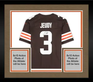 Framed Jerry Jeudy Cleveland Browns Autographed Brown Limited Jersey - Fanatics Authentic Certified