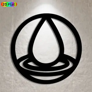 1pc Water Drop Metal Wall Art, Sleek Water Drop Statue Mural, Ideal Gift for New Year, Easter, Nature Decor Enthusiasts, Weather-Resistant Metal Wall Decor Wall Sculptures, Perfect for Patio Wall & Garden Fence Wall, Unique Outdoor Decor Accent