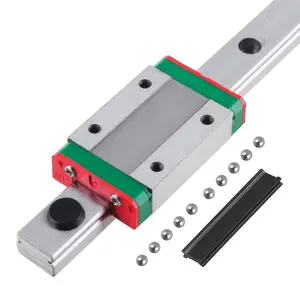 MGN9 Linear Rail Guide with MGN9H Linear Bearing Carriage Block, Mini Linear Rail for DIY 3D Printer (H-Type)
