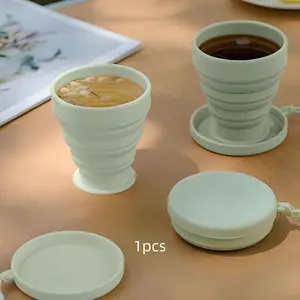 Portable Foldable Silicone Cup, Stylish and Creative, Easy to Carry, Shockproof and Durable, Ideal for Home, Office, Outdoor Use
