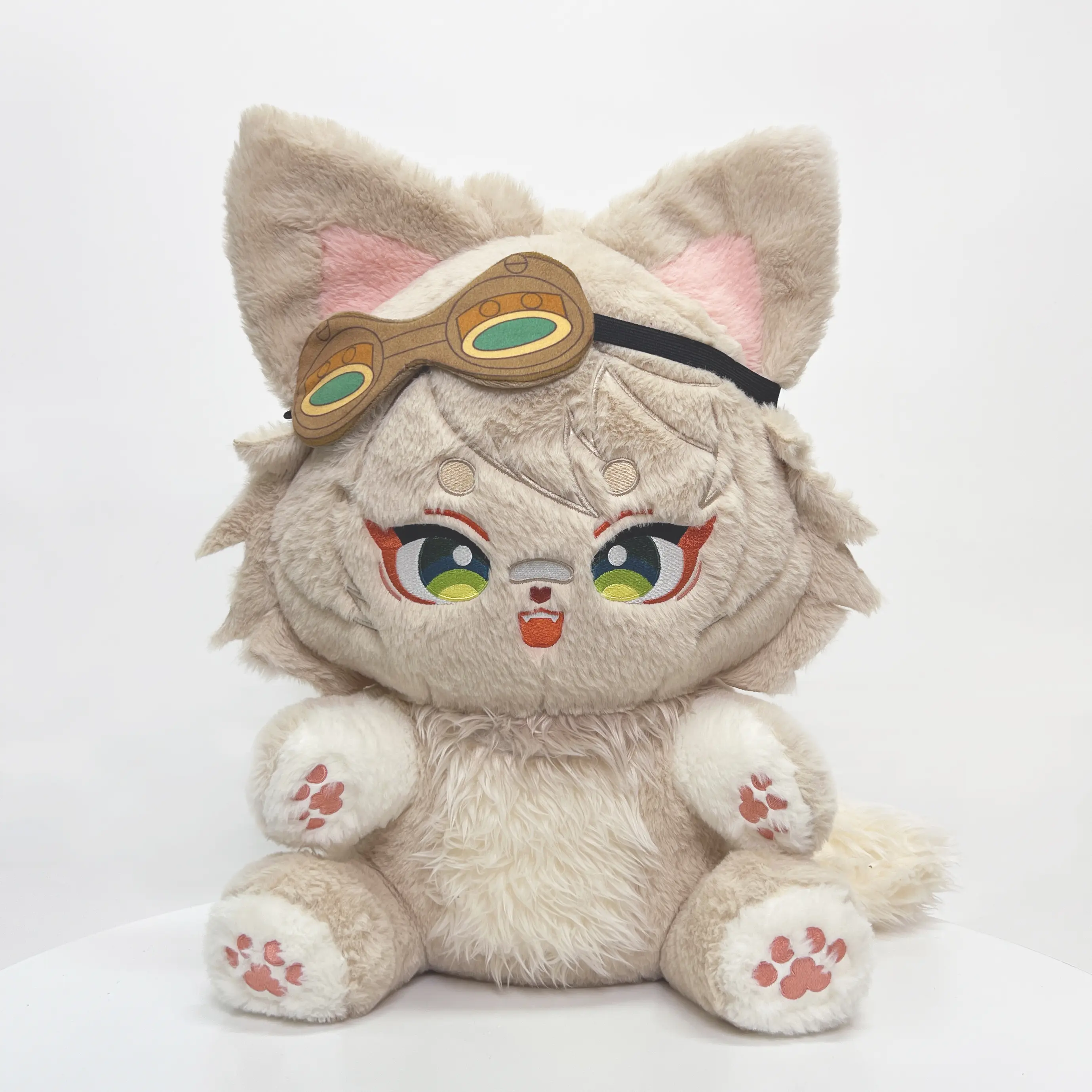 【CLEARANCE】PLUSHSHOP 17in Bennemeow Whimsical Animal-Shaped Stuffed Toy - Soft Fabric, Soft Cuddly Gift, Kids' Room Decoration, Whimsical Animal-Shaped Stuffed Toys