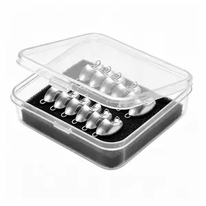 【TUODIAO】 Quick-Change Boat Sinker Weights, Anti-Snag Jig Heads with Clip for Soft Plastic Lures, 20pcs Bass Fishing Terminal Tackle