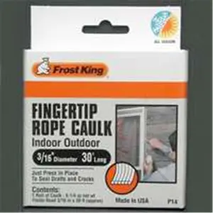 Thermwell Products P14H Grey Rope Caulk - 6.25 oz, Home Improvement Sealants, Building & Paint Supplies Tool