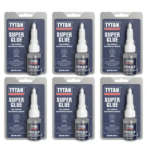 Super Glue 0.7 oz (20g) 12 Pack – Fast Dry Clear Cyanoacrylate Adhesive – Strong Instant Bond for Plastic, Metal, Wood, Rubber & More