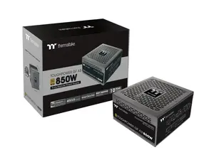 Thermaltake Toughpower GF A3 ATX 3.0 850W 80+ Gold Full Modular SLI/Crossfile Ready Power Supply; PCIe Gen.5 450W 12VHPWR Connector Included; PS-TPD-0850FNFAGU-L)