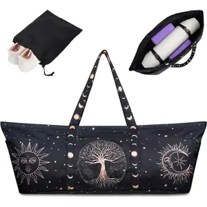 Yoga Mat Bag Yoga Mat Carrier with Shoes Compartment & Wet Pocket Pilates Bag with Zipper Pockets & Yoga Mat Holder Strap Yoga Bags and Carriers Fits All Your Stuff