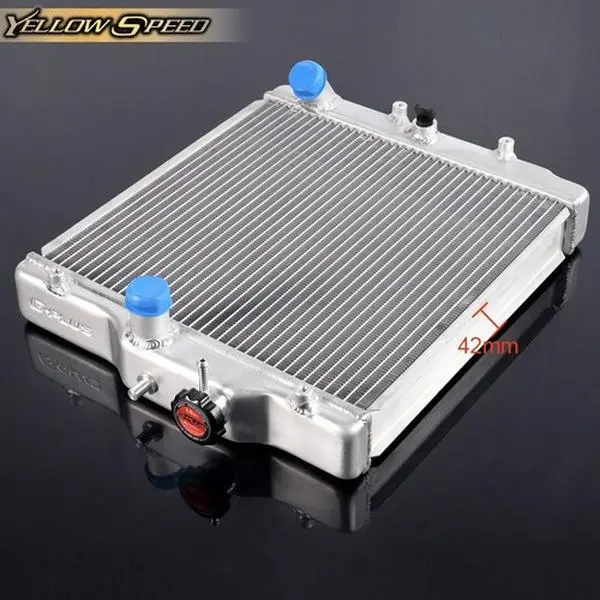 ALLGOOD 100% Brand New Full T-6061 Light Weight Aluminum Radiator - 40% More Efficient Cooling, Enhanced Heat Dissipation, Higher Coolant Capacity, Direct Bolt-On Fitment for 92-00 Honda EG/EK Civic, Del Sol, Integra DOHC B16A/B18C Engine, Full T-6061 Alu