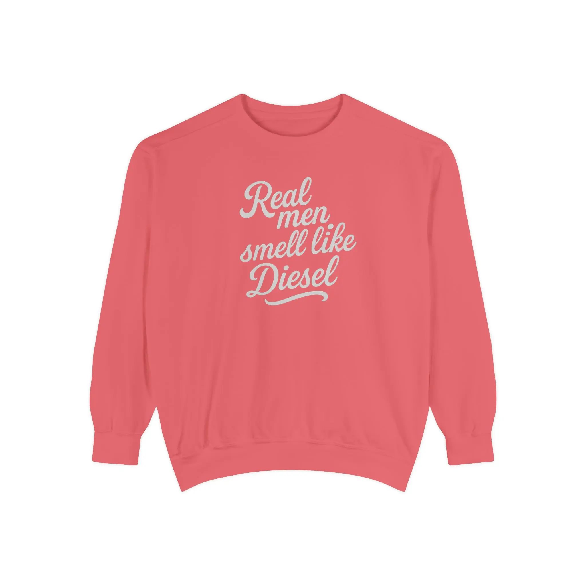 Real men smell like Diesel comfort colors farm swag Womenswear  Sweatshirt, Unisex Jumper for Truck Lovers, Vintage Style Pullover, Gift for Mechanics, Distressed Sweater, Diesel