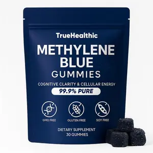 Methylene Blue Gummies - 99.9% Pure, 5mg per Gummy, Supports Sustained Energy, Mental Clarity, Reduces Brain Fog & Improves Focus, Mood Enhancement - 30 Gummies (1)