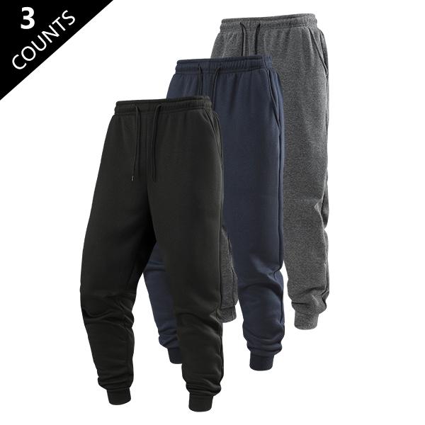 Men's casual long pants for spring, autumn, and winter, classic versatile jogging sports pants with an elastic waistband and ribbed cuffs, ideal for daily and outdoor activities, unisex athletic pants - machine washable, suitable for home, travel, busines