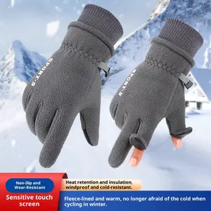 BIGWIG Women's Warm Lined Winter Gloves, Non-Slip Palm, Suitable for Cycling, Skiing, Mountaineering, Hiking, Thickened Warm and Windproof Touchscreen Gloves, Windproof and Cold-Proof Fleece Gloves