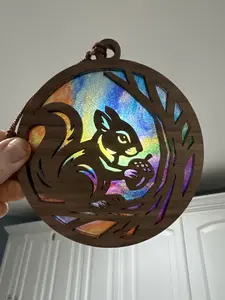 Squirrel Suncatcher for Sunny Window