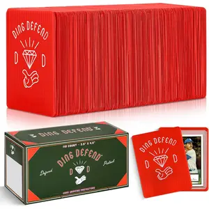110 Pack Ding Defend Trading Card Mailing Protectors Hard Plastic Card Slab -  Hands Guard Packaging Pads for Collectible Cards, Shipping Supplies & Hobby Supplies - 3.5 x 4.5 Inches